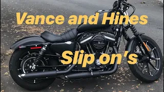 Iron 883 with Vance and Hines slip on’s