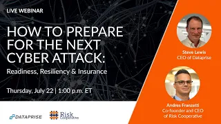 How to Prepare for the Next Cyber Attack  Readiness, Resiliency & Insurance