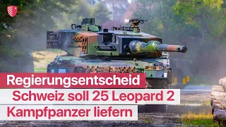 Schweiz soll 25 Leopard 2 Kampfpanzer liefern