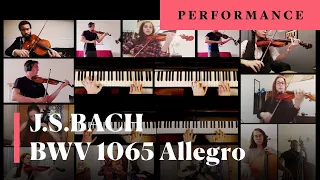 Quarantine Edition of J.S. Bach Concerto for 4 pianos BWV 1065, Allegro