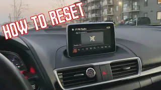 2016 Mazda 3 Screen not working (How to hard Reset the screen Easy) Broken screen/Bluetooth/frozen