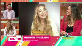 Andreina Bravo y Miguel Melfi hablando de su participación en el reality.