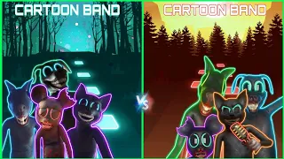 The Cartoon Band Say Goodbye vs cartoon band lovely tears - Tiles Hop EDM Rush