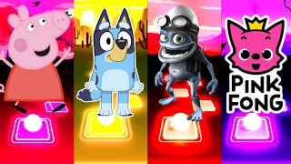 Peppa Pig 🆚 Bluey 🆚 Crazy Frog 🆚 Pinkfong | Who Is Win 🎯🏆 #coffindance #astronomia #tileshopfamily