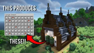 Unexpected Cabin Iron Farm: Minecraft tutorial | 1.20+