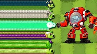 1000 Plants Level 1 Vs Z-Mech Zombie LEVEL 10 - Who Will Win? - Pvz 2 Challenge