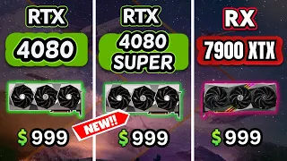 RTX 4080 vs 4080 SUPER vs RX 7900 XTX | Test in Games | 4K ULTRA