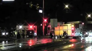 COQUITLAM CAR CRASH PICK UP TRUCK AND SUV AT LOUGHEED HWY AND COMO LAKE AVE OCT 8 2010.mov