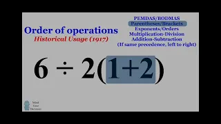 6÷2(1+2) = ? Mathematician Explains The Correct Answer