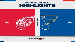 NHL Highlights | Red Wings vs. Blues - March 21, 2023