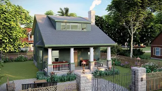 7x9 meters ( 24 x 30 ft ) FANTASTIC Small House Design | 3 Bedrooms | With Floor Plan