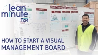 TXM Lean Minute - How to Start a Visual Management Board