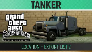 GTA San Andreas: Definitive Edition - Tanker Location - Export List #2 🏆