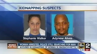 Woman wanted for Mass. kidnapping arrested in Maryland