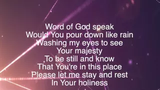 Word of God Speak ~ Mercy Me ~ lyric video