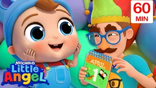 Funny April Fools Pranks 😂 | Bingo and Baby John | Little Angel - Nursery Rhymes and Kids Songs