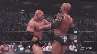 Goldberg vs The Rock - Backlash 2003. WWE 2K23