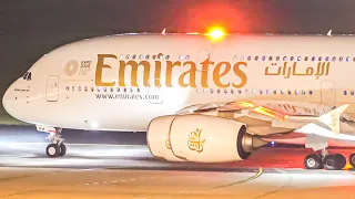 OUTSTANDING NIGHT Plane Spotting CLOSE UP ! | A380 B747 A330 B777 A350