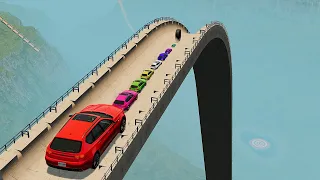 Small to Giant Cars vs Giant Ramp 😱 BeamNG.drive