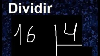 dividir 16 entre 4