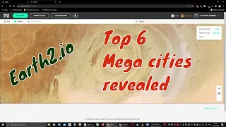 Earth2 Mega cities revealed. Top 6 mega cities in Earth2.io