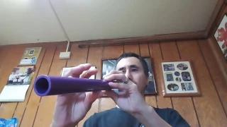 Native American style purple PVC flute