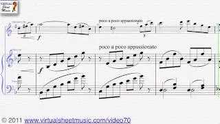Jules Massenet's, Meditation from Thais clarinet and piano sheet music - Video Score