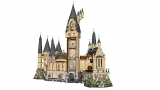 Lego 71043 Hogwarts Castle 3D Sketchup