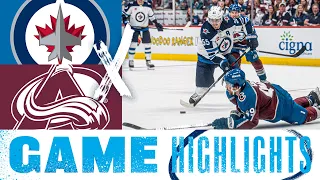 Colorado Avalanche vs. Winnipeg Jets - Game Highlights