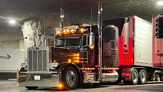 Cave diving in Carthage Missouri - checking out the chicken truck - life of an owner operator