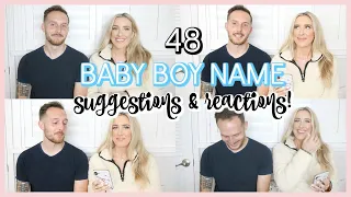 REACTING TO YOUR BABY NAME SUGGESTIONS! 48 BABY BOY NAME IDEAS | OLIVIA ZAPO