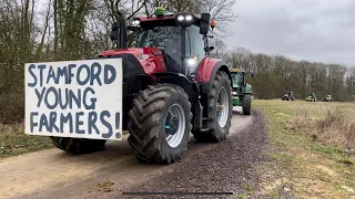 100s of tractors!!! Stamford young farmers club tractor run 2023