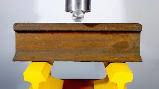 CAN A 100 TON HYDRAULIC PRESS BEND THE RAIL