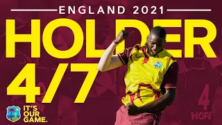 Holder Takes Incredible FOUR Wickets for just SEVEN Runs 🤯 | West Indies Men v England T20I 2022