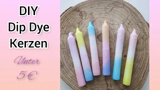 DIY Dip Dye Kerzen | Kerzen färben unter 5 €