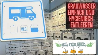 Grauwasser vom Wohnmobil/wagen nicht ablassen können ? Jetzt gibt es eine saubere hygienische Lösung