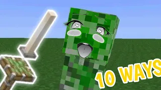 10 Ways to torture a creeper in Minecraft