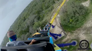 Steel Eel Backseat On-Ride POV Sea World San Antonio (4K 60FPS)