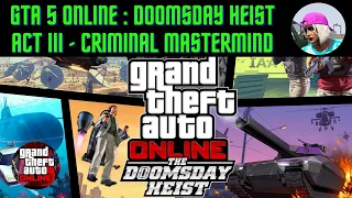 GTA Online: Doomsday Heist Act III Finale, Criminal Mastermind II Achievement. No Elite T.T