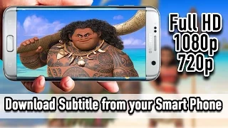 How to download HD movie subtitle from your Smartphone, (no websites needed)
