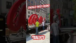 JB TRUCKN DELIVERS CHICAGO VERY FIRST CASINO SIGN “BALLY’S” DOWNTOWN 🔥BIG MOMENT 🙏🏽