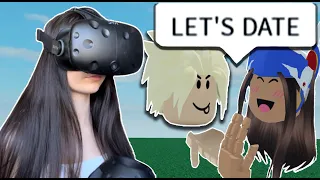 Roblox Vr Hands.. I Went on a Date With My CRUSH! (FACECAM)