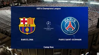 UEFA Champions League | BARCELONA vs PSG | PES 2021 Gameplay PC