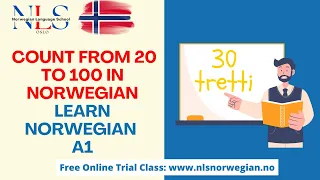 Learn Norwegian | How to Count 20-100 in Norwegian | Å telle fra tjue til hundre | Episode 164 | A1