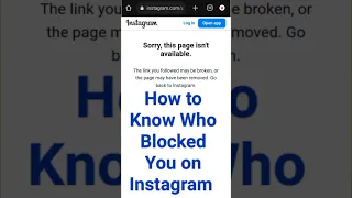 how to know who blocked you on Instagram/ how to see who blocked you on Instagram