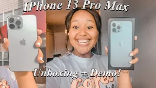 Blue IPHONE 13 PRO MAX unboxing, demo of camera quality + review| Chiffon C