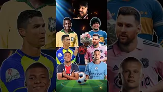 Pele & Ronaldo & Mbappe VS Maradona & Messi & Haaland 👑🐐😈🔥