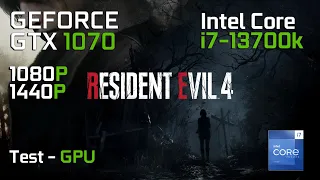 Resident Evil 4 Chainsaw Demo 2023 vs Nvidia GTX 1070 | Intel Core i7-13700K | 1440p | TEST GPU