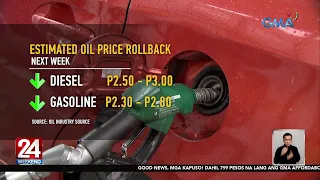 Big-time oil price rollback ulit, inaasahan sa susunod na linggo | 24 Oras Weekend