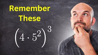 Three tricks with Exponents to remember